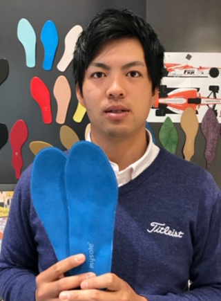 mysoleファミリーにゴルフの山岡成稔選手が加わりました。