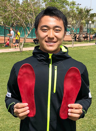 mysoleファミリーにテニスの清水悠太選手が加わりました。